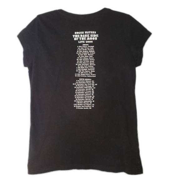 ROGER WATERS Dark Side of The Moon Live 2006 Concert T Shirt Womens Size Large - Picture 2 of 8